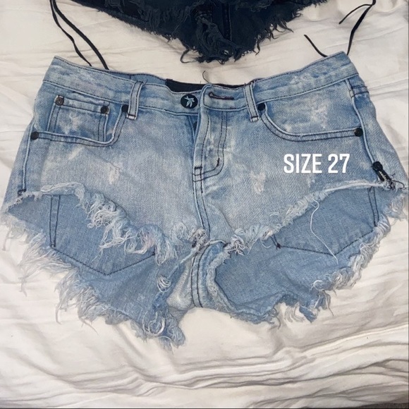 One Teaspoon Denim Shorts - Picture 1 of 1